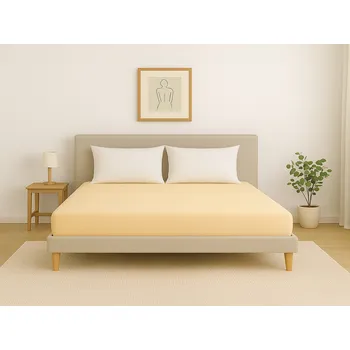 Prostěradlo Slee jersey prostěradlo - medová Rozměr: 180 x 200 cm