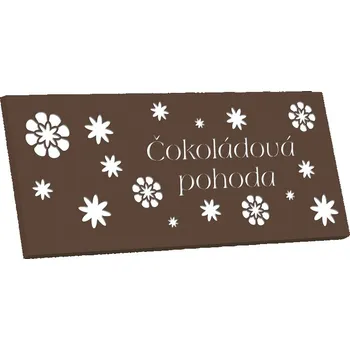 Čokoláda Selllot, s.r.o., K Hájům 34, 155 00 Praha 5 - Vyrobeno v EU ČOKOLÁDOVÁ POHODA - Hořká čokoláda s pomerančem 72% 175g ( hnědý laser )