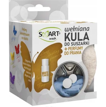 Koule do sušičky SMART Wash VLNĚNÉ KOULE DO SUŠIČKY + PARFÉM NA PRÁDLO BÍLÉ KVĚTY