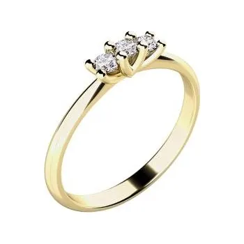 Prsten Prsten AU 585/000 přírodní diamanty 1,35 g 0,105 ct G/Si G1078101-56