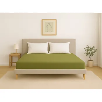 Prostěradlo Slee jersey prostěradlo - olivová Rozměr: 90 x 200 cm