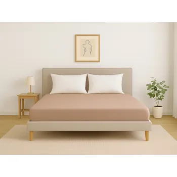 Prostěradlo Slee jersey prostěradlo - béžová Rozměr: 180 x 200 cm