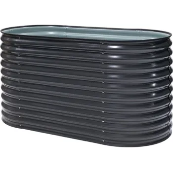 Vyvýšený záhon Kovový vyvýšený záhon – Grow Faster (d. 160 cm x š. 80 cm x v. 82 cm), černá