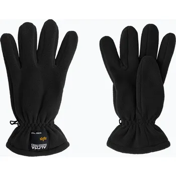 Rukavice Rukavice Alpha Industries Label Fleece black