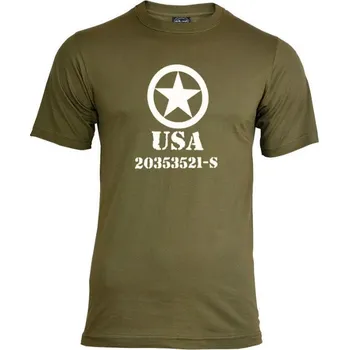 Mil-Tec Tričko "ALLIED STAR" Olive XXL