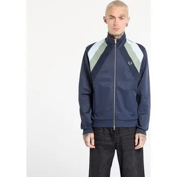 Bunda FRED PERRY Striped Panel Track Jacket Dark Airforce L