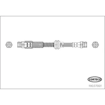Brzdová hadice Brzdová hadice CORTECO 19037001