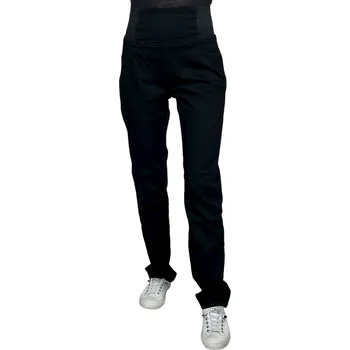 Dámské džíny M.Sara Dámské černé džíny s vysokým pasem Barva: Černá, Velikost: 35