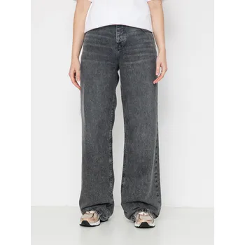 Dámské oblečení Roxy Milla Wide Leg Regular Mid Gr (mid grey) 27, šedá