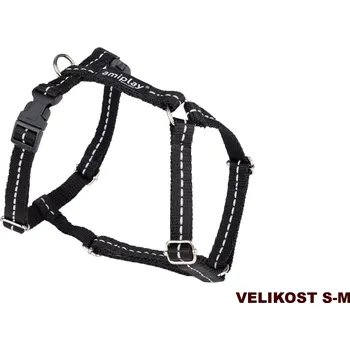 Postroj pro psa Nastavitelný postroj pro psa REFLEX GUARD černá velikost S, M, L, XL Rozměr: M - 25-40x35-55x2,0 cm