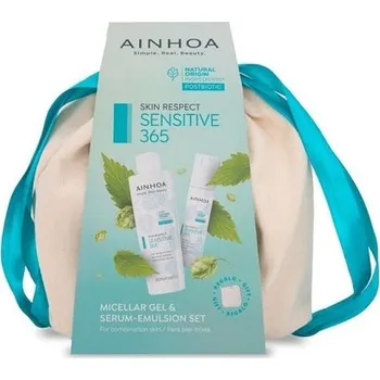 Kosmetická sada Ainhoa Sensitive Set I - Micelární gel 200 ml + sérum - emulze 50 ml Dárková sada