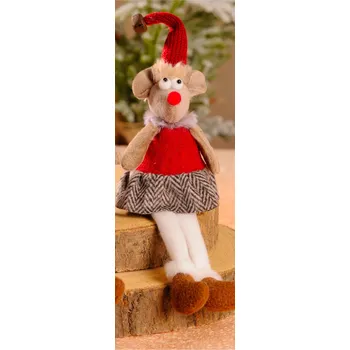 Vánoční ozdoba Paramit Myška Terezka a Honzík vánoční dekorace 29 cm Barva: Varianta 1: myška Terezka