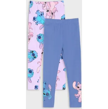 Dívčí kalhoty Sinsay - Sada 2 legín Stitch - levandulová - 104GA-04X - 104GA-04X-98
