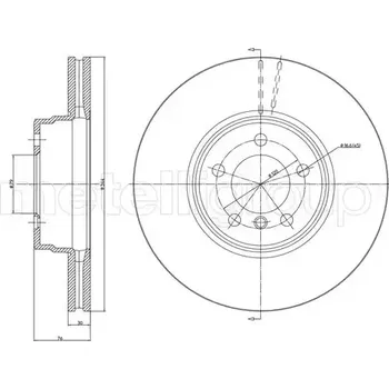 Brzdový kotouč METELLI Brzdový kotouč - 344 mm MT 23-1357C