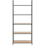 Regál v dekoru dubu v černo-přírodní barvě 77x175 cm Seaford – Actona ID_1355973