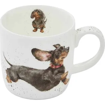 Royal Worcester Porcelánový hrnek Wrendale Designs "That Friday Feeling", 0,31 l - Jezevčík