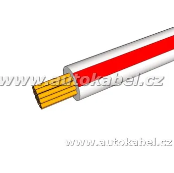elektrický kabel Autovodič FLRY-B 2,5 mm² bílý / rudý