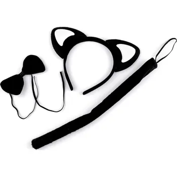 Karnevalová maska Stoklasa Karnevalová sada - kočička černá