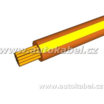 elektrický kabel Autovodič FLRY-B 0,50 mm² hnědý / žlutý