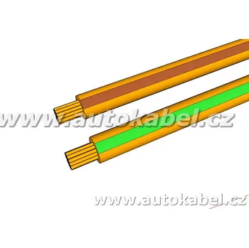 elektrický kabel Kroucený autovodič FLRY 2x0,35 mm² oranžový/hnědý+oranžový/zeleny