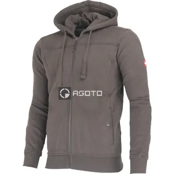 Pánská mikina Engelbert Strauss e.s. Roughtough hnědá pánská mikina s kapucí 100% Ba L