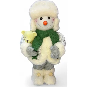 Vánoční dekorace Vánoční dekorace - Sněhulák se šálou (30 cm)