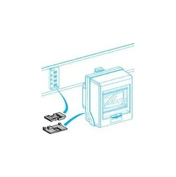 KNB160ZL20 Canalis, vývod jednotka s kód. vložkou pro KNB, červená, Schneider Electric