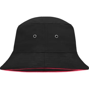 Klobouk Daiber Rybářský klobouk s lemem MB 12 Velikost: L/XL, Barva: černá-červená