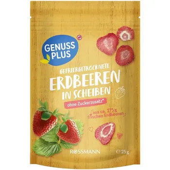 Sušené ovoce GENUSS PLUS Lyofilizované jahody 25 g