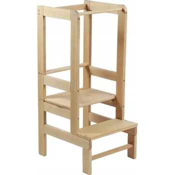 Dřevěná hračka Dřevěná učící věž Montessori Kitchen Helper - pomocník do kuchyně 90 cm