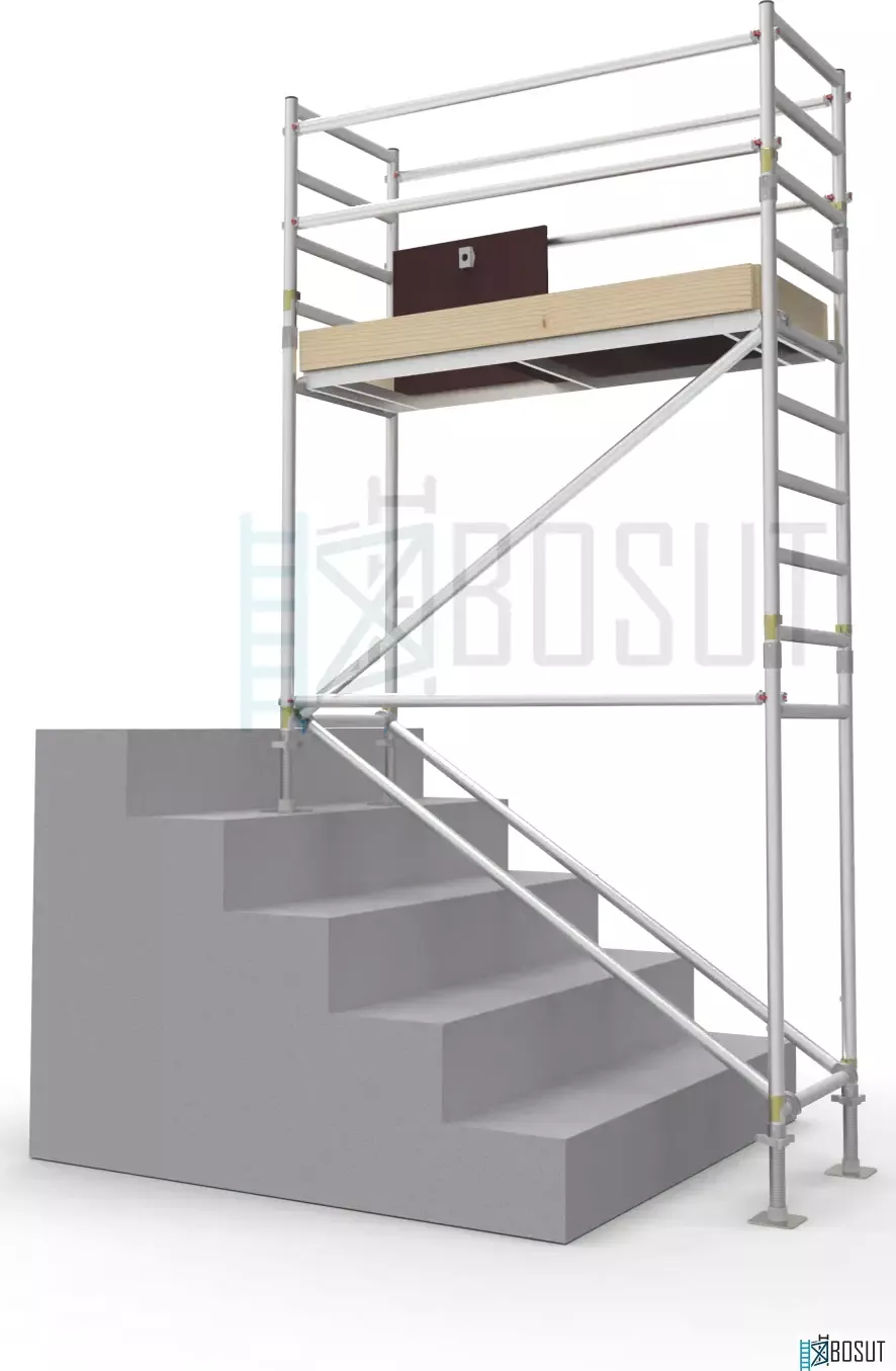 Speciální lešení na schody - výška 2,8 m - 1,5 m x 0,7 m (d/š)