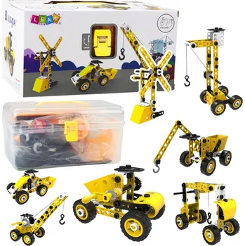 ostatní stavebnice Stavebnice stavební stroje 8v1 – s nářadím 100 dílů