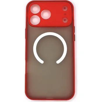 MagSafe silikonový kryt pro iPhone 17 Pro Max - Červený