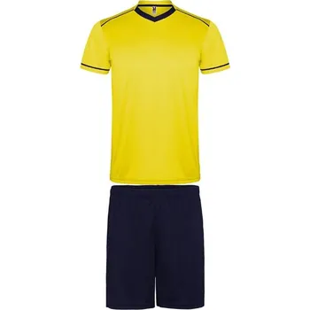 Moto dres Roly Tričko a šortky UNITED SPORT SET Velikost: L, Barva: žlutá-námořní modrá