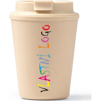 Stamina Cestovní hrnek OKLAN s vlastním potiskem Barva: béžová