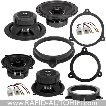 Elektronika Reproduktory DACIA Logan 2012-2019 ESX HZ62 HZ52 Přední+Zadní sada s redukcemi