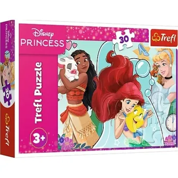 Puzzle TREFL Disney Princezny Krásné a odvážné 30 dílků