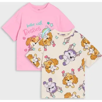 Dívčí oblečení Sinsay - Sada 2&nbsp;triček PAW Patrol - růžová - 416EP-30X - 416EP-30X-122