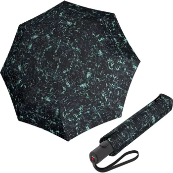 Deštník Knirps Re3 Duomatic structuremint - lehký skládací deštník