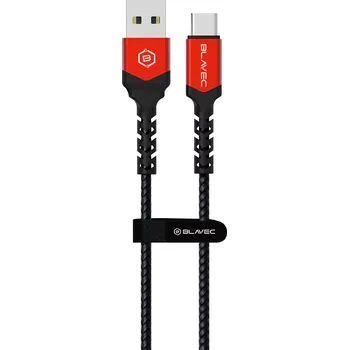 Datový kabel Blavec datový kabel Raptor USB-Typ C PD 66W 6A 1m CRA-UC6BR10 Černo-červený