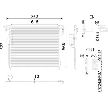 Výparník klimatizace Kondenzátor, klimatizace MAHLE AC 138 000S