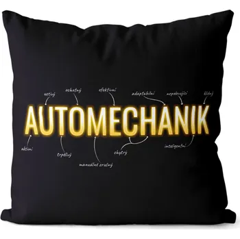 Dekorativní polštářek Polštář 40 x 40 cm - Automechanik - vlastnosti