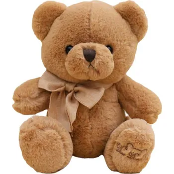 plyšák Plyšový medvídek s mašličkou 40cm – hnědá přítulanka