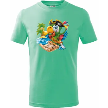 ON-DESIGN Tričko dětské PAPOUŠEK Velikost: 146 cm/10 let, Barva: mátová