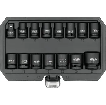 YATO Gola ořechy šestihranné kované 1/2" sada 15 kusů 10-27mm