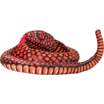 plyšák Plyšový had 100 cm červený - měkká maskot pro děti od 3 let