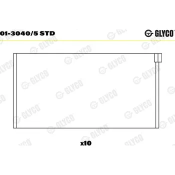 Ojnice Ojniční ložisko GLYCO 01-3040/5 STD
