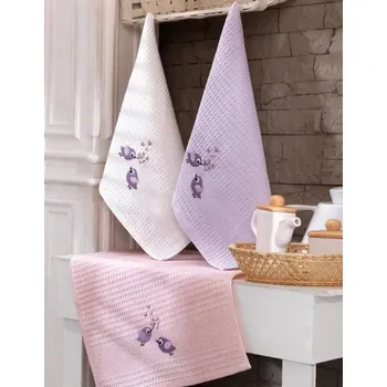 Utěrka Dárková sada - kuchyňské utěrky Ptáčci, 3 kusy (Kuchyňská utěrka Ptáčci)