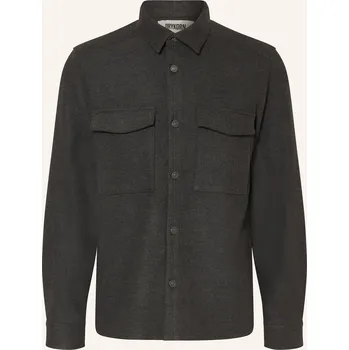 Pánská košile Drykorn Pánská Flanelová Svrchní Košile Gunray, tmavě šedá, 42