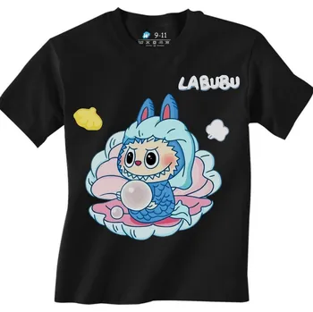 Chlapecké tričko Dětské tričko Labubu v Mořské Perle (Velikost: 9-11, Barva: Černá)